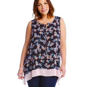 Karen Kane pineapple print sleeveless top